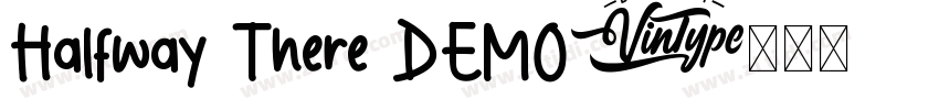 Halfway There DEMO字体转换